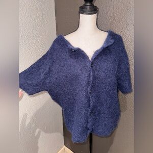 Zara x Disney Navy Alpaca Cardigan